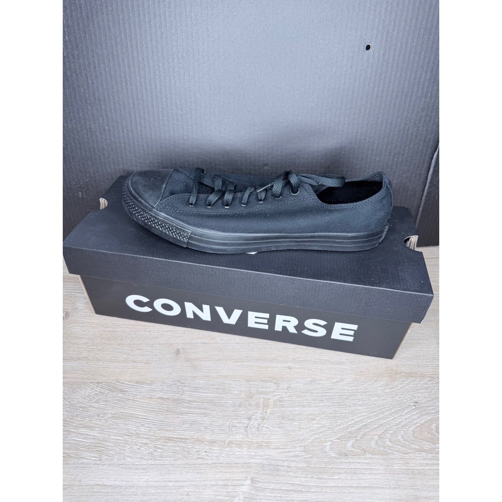 Converse Chuck Taylor All Star Ox Black Monochrome Wide Mens 10.5 Womens 12.5